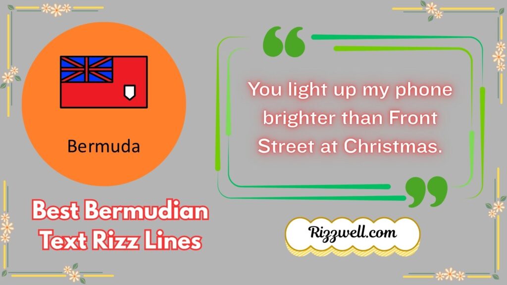 Best Bermudian Text Rizz Lines