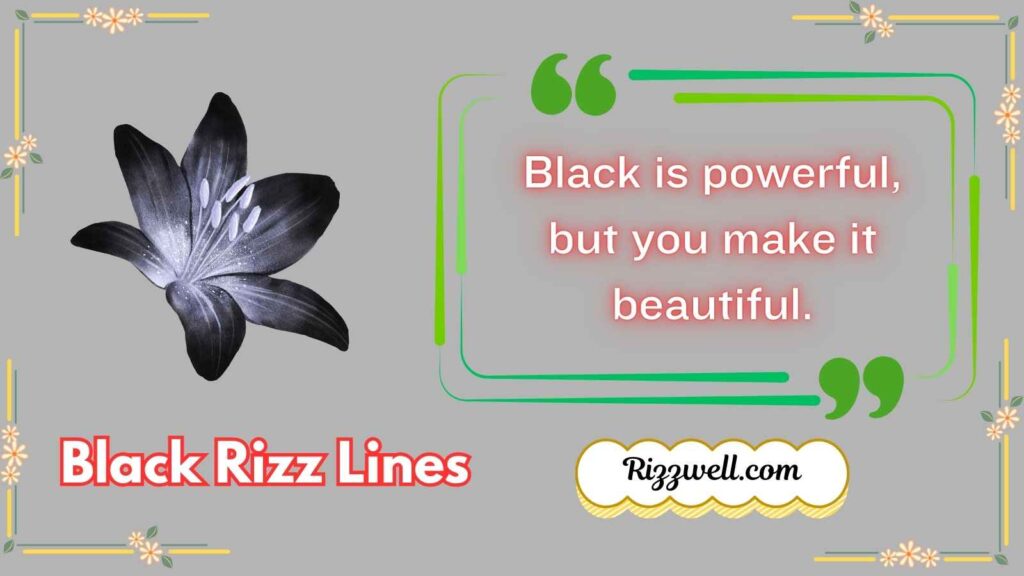 Black Rizz Lines