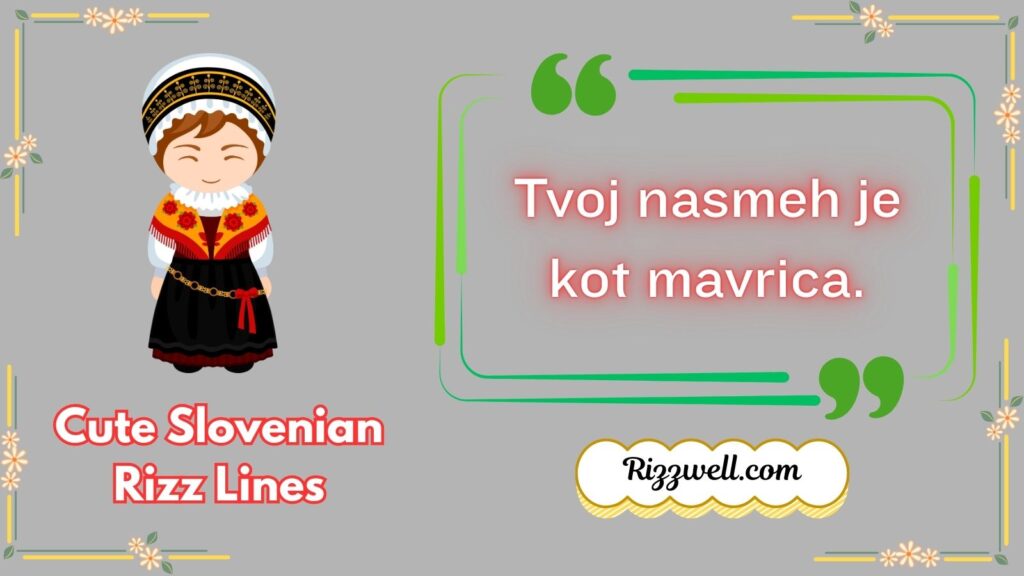 Cute Slovenian Rizz Lines