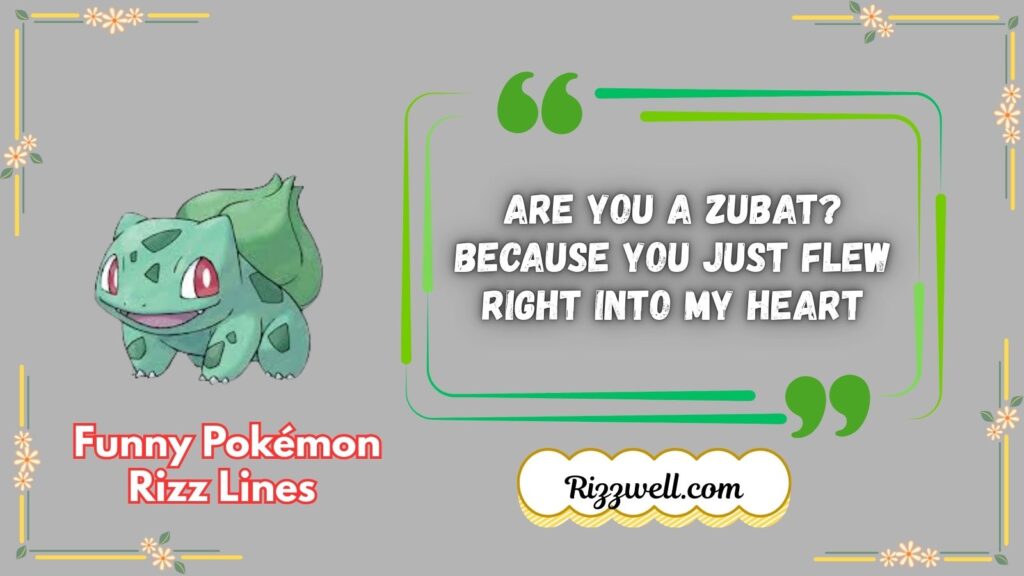Funny Pokémon Rizz Lines