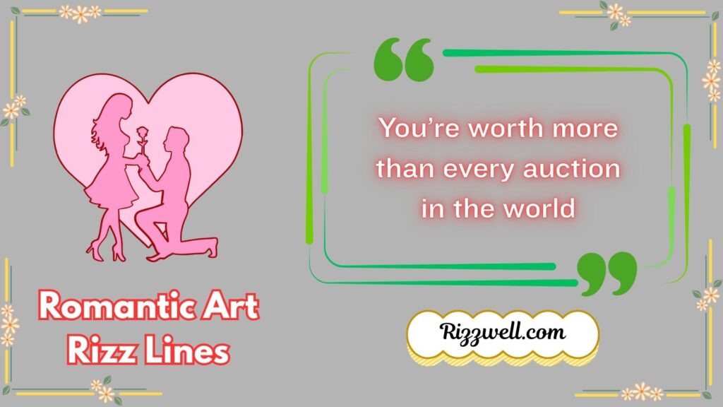 Romantic Art Rizz Lines