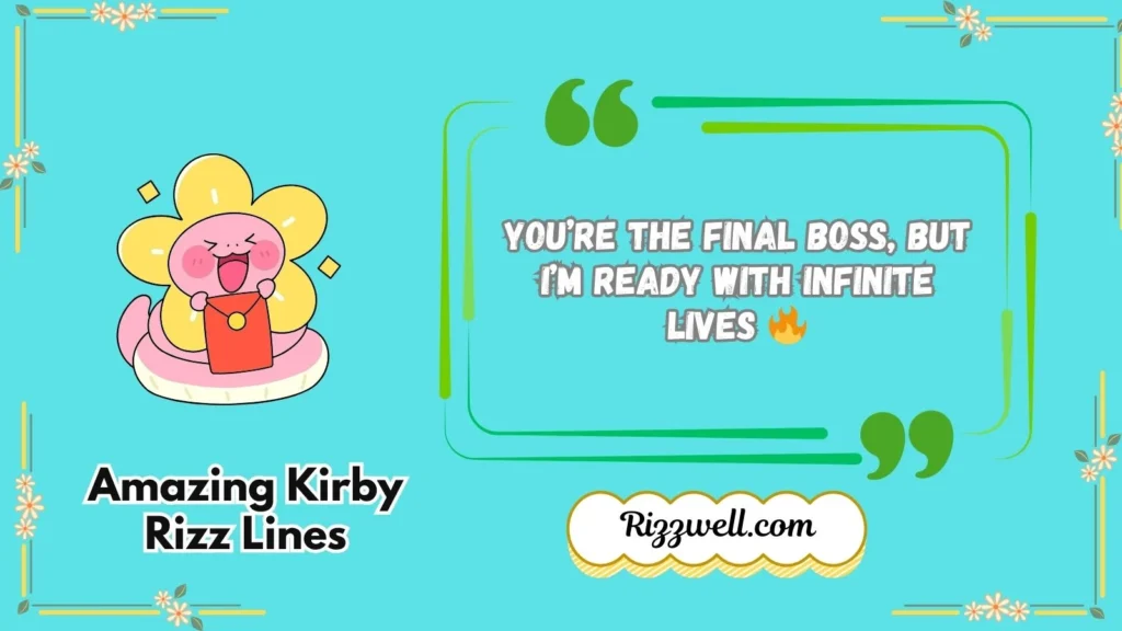 Amazing Kirby Rizz Lines