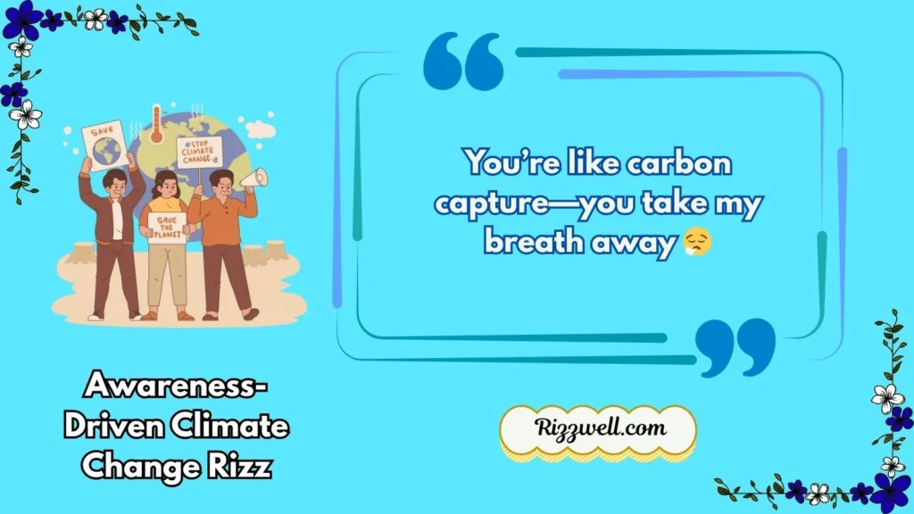 Awareness-Driven Climate Change Rizz