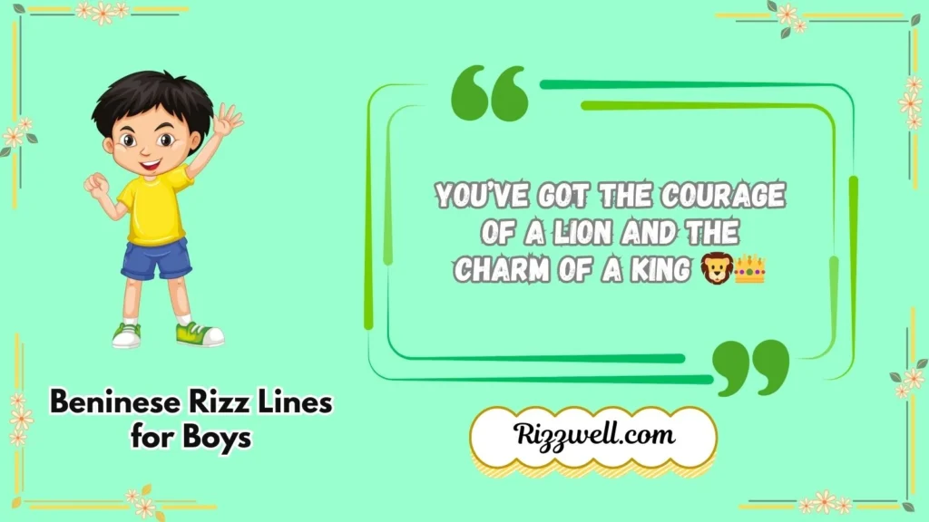 Beninese Rizz Lines for Boys