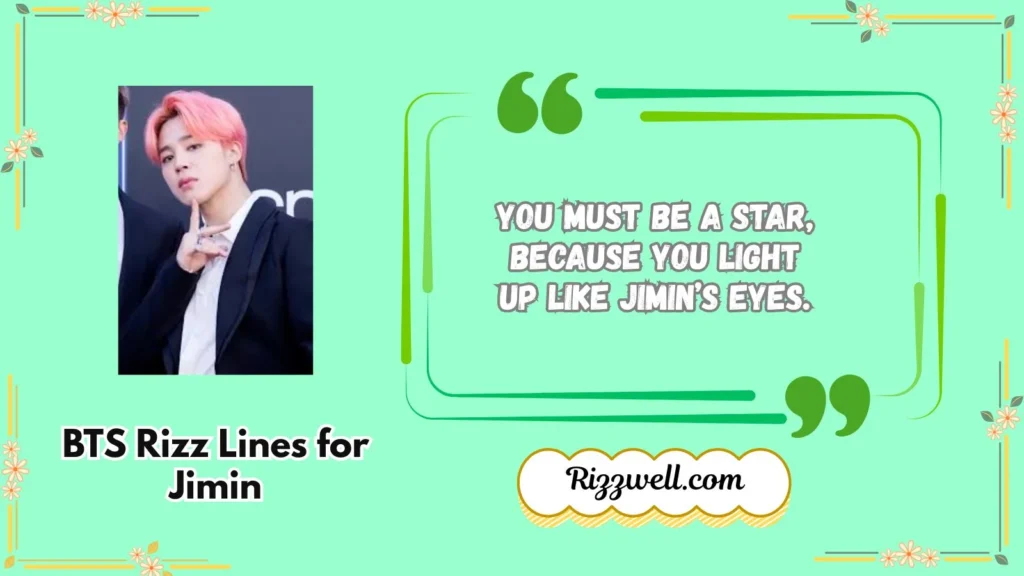 BTS Rizz Lines for Jimin