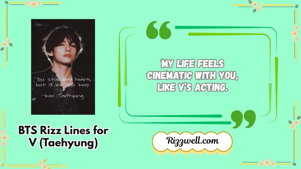 BTS Rizz Lines for V (Taehyung)