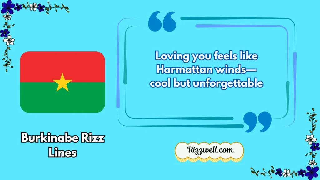burkinabe rizz lines