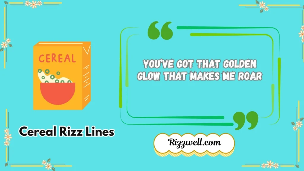 cereal rizz lines