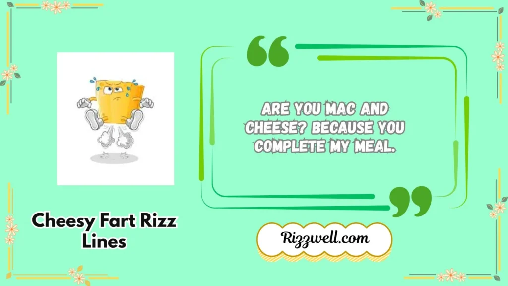 Cheesy Fart Rizz Lines
