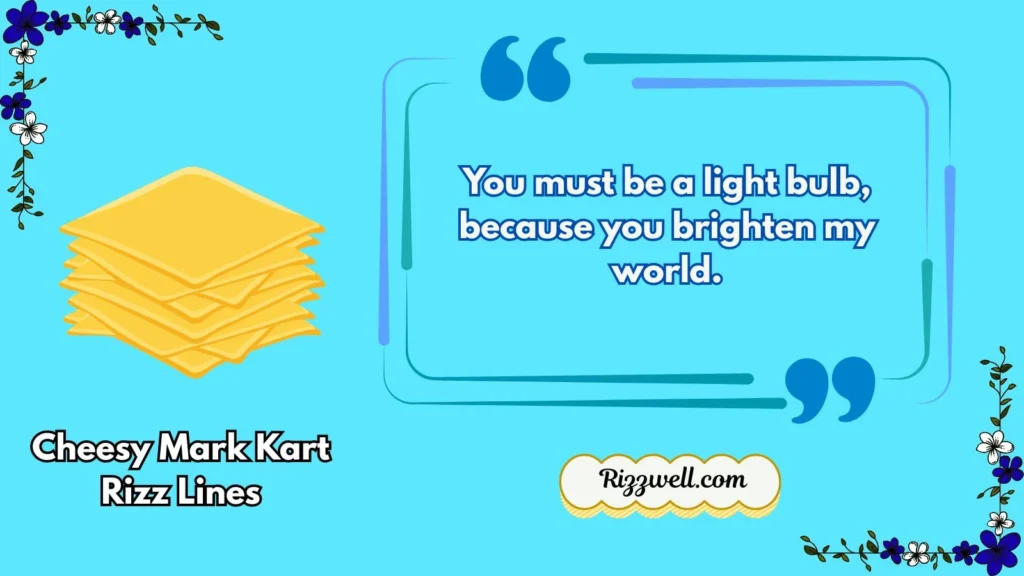 Cheesy Mark Kart Rizz Lines