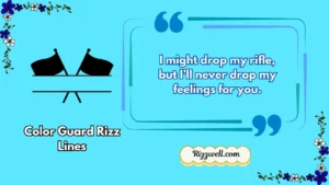 color guard rizz lines