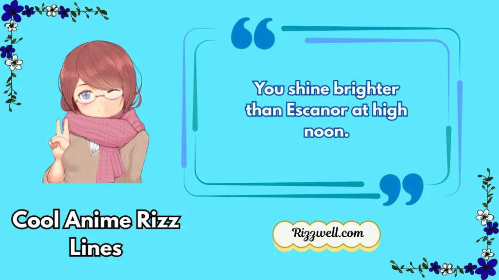 Cool Anime Rizz Lines