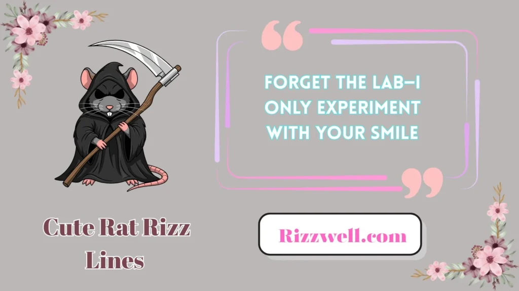 Cute Rat Rizz Lines 