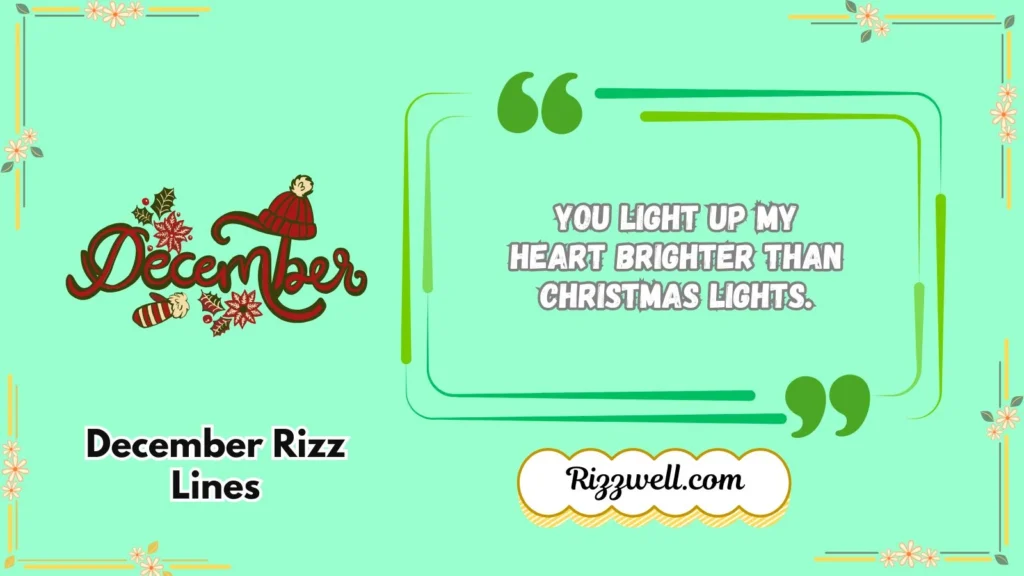 december rizz lines