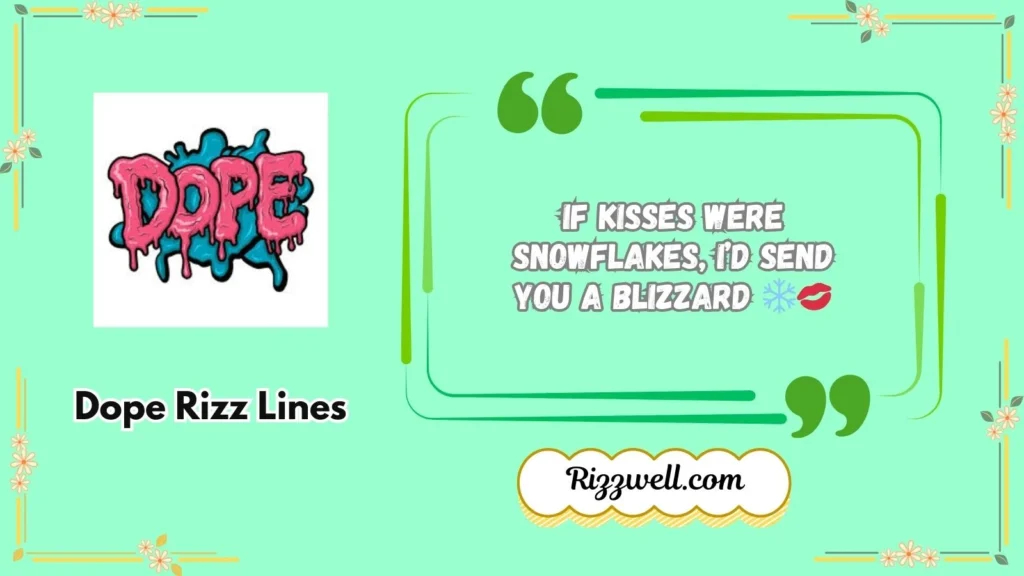 dope rizz lines
