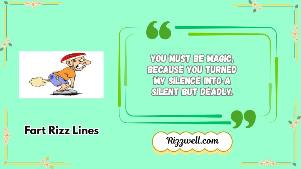 fart rizz lines
