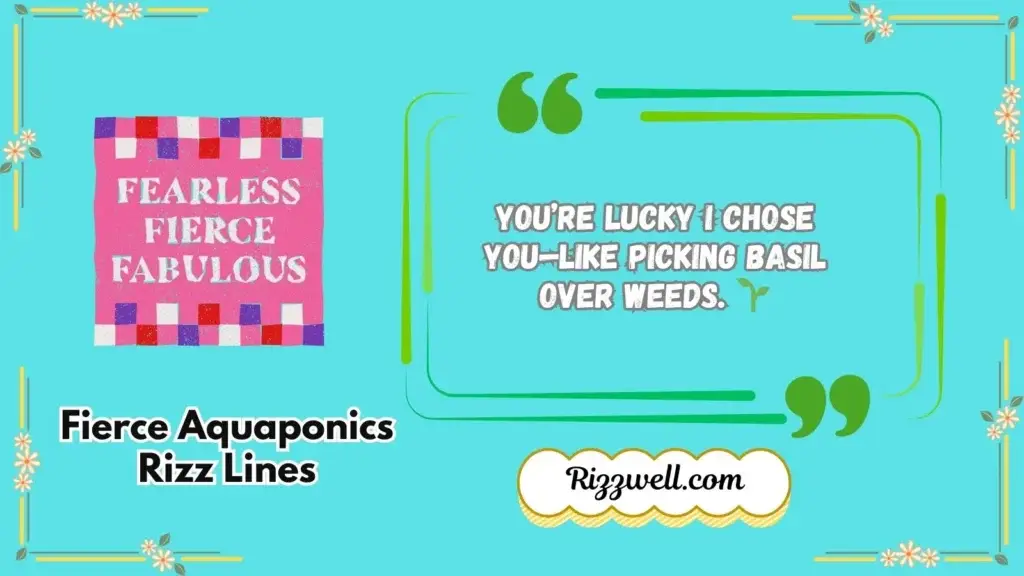 Fierce Aquaponics Rizz Lines
