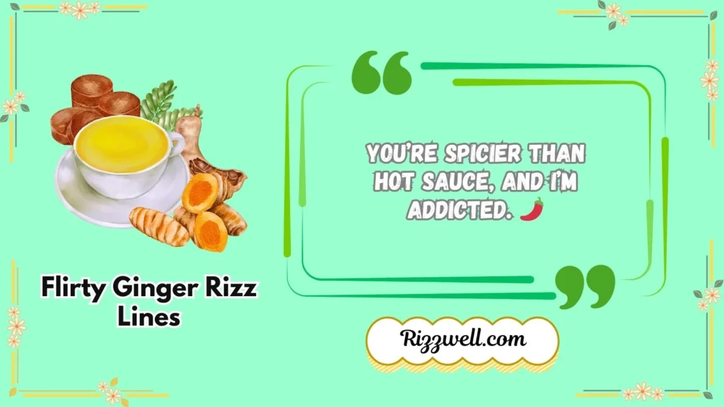 Flirty Ginger Rizz Lines