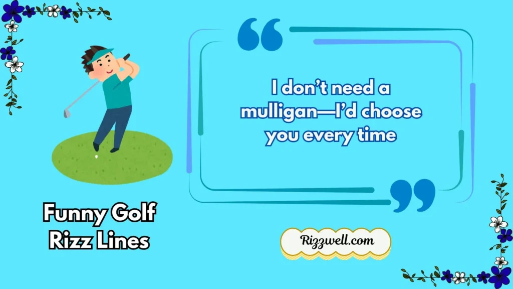 Funny Golf Rizz Lines