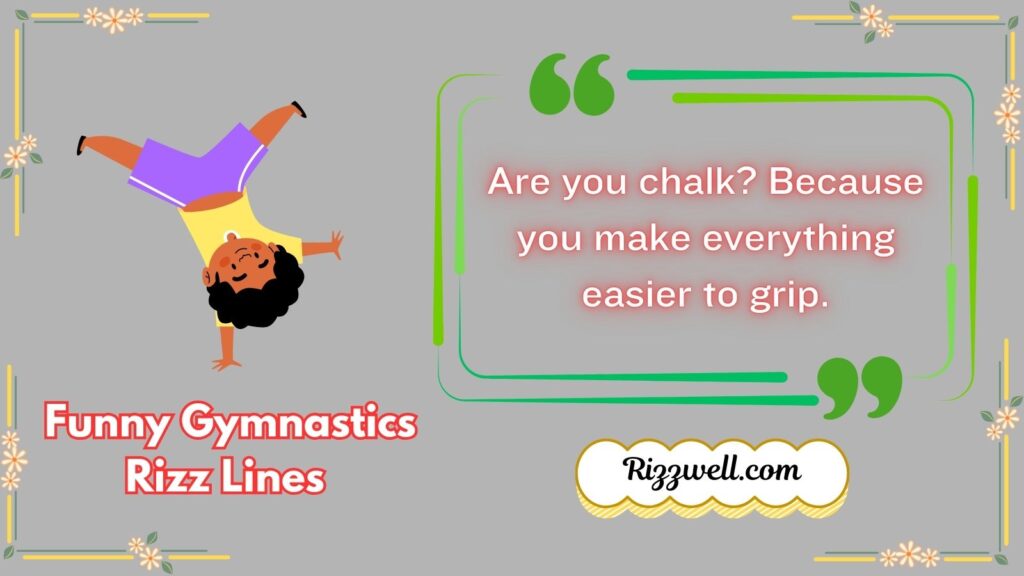 Funny Gymnastics Rizz Lines