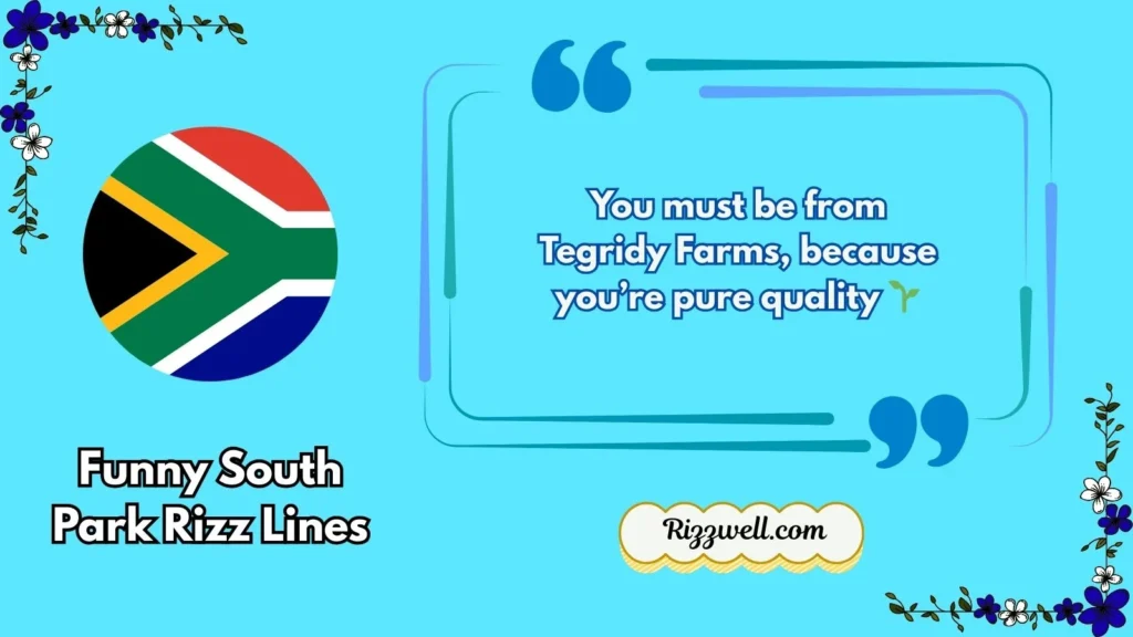 Funny South Park Rizz Lines