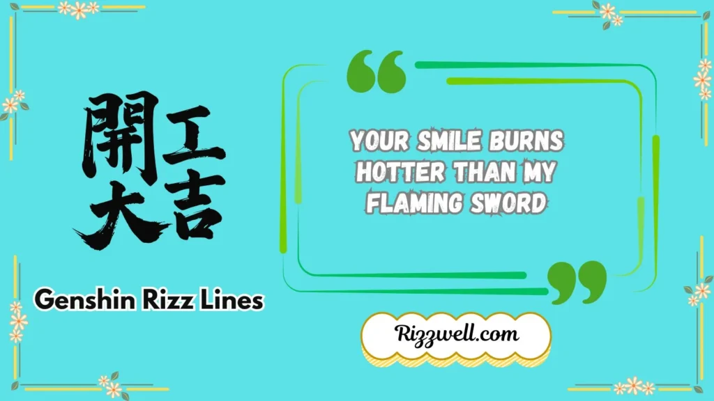 genshin rizz lines