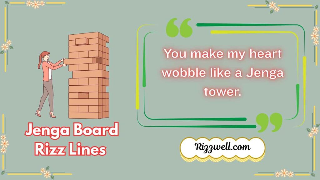 Jenga Board Rizz Lines 