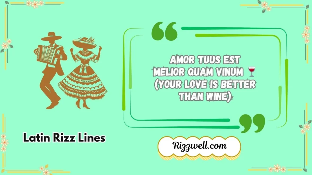 latin rizz lines