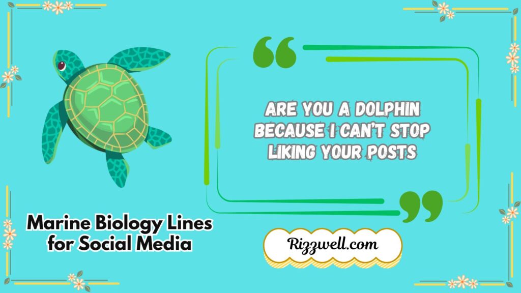 Marine Biology Lines for Social Media