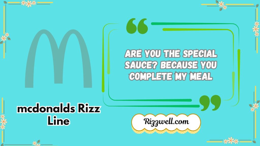 mcdonalds rizz line