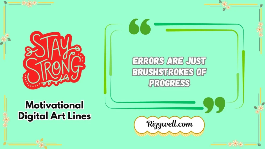 Motivational Digital Art Lines