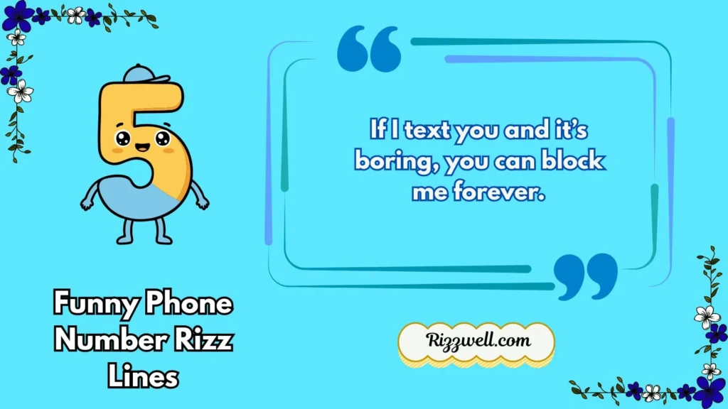 Funny Phone Number Rizz Lines