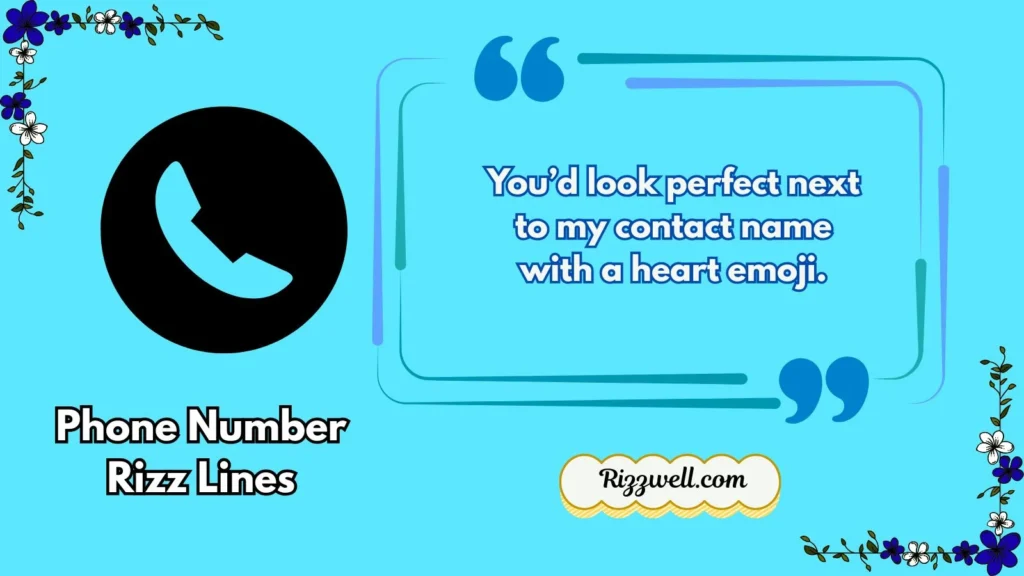 phone number rizz lines