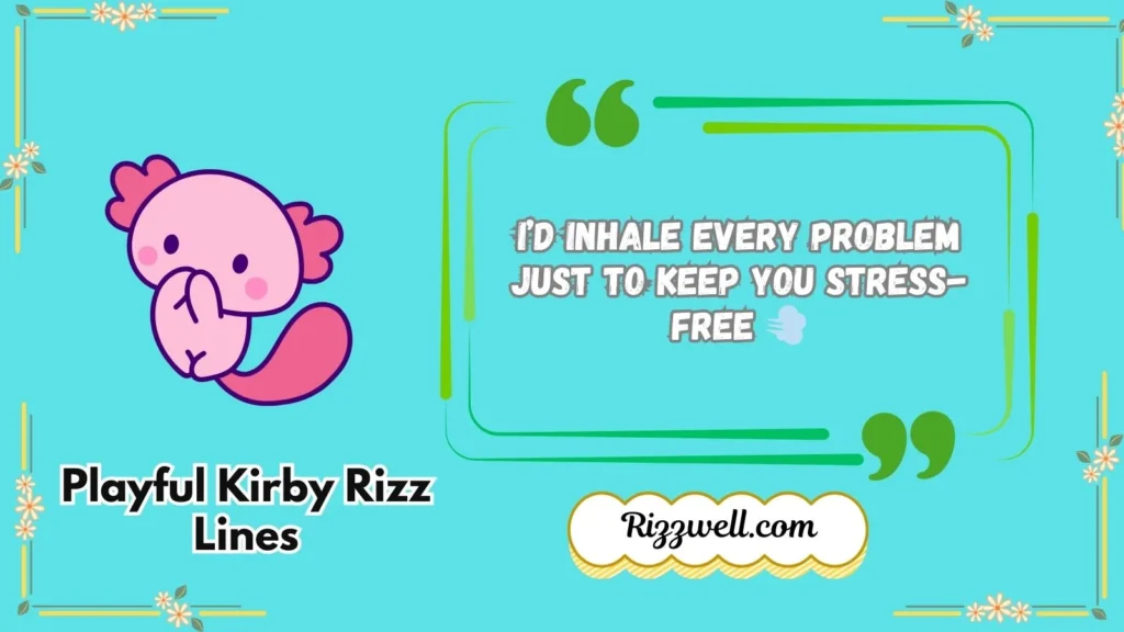Playful Kirby Rizz Lines