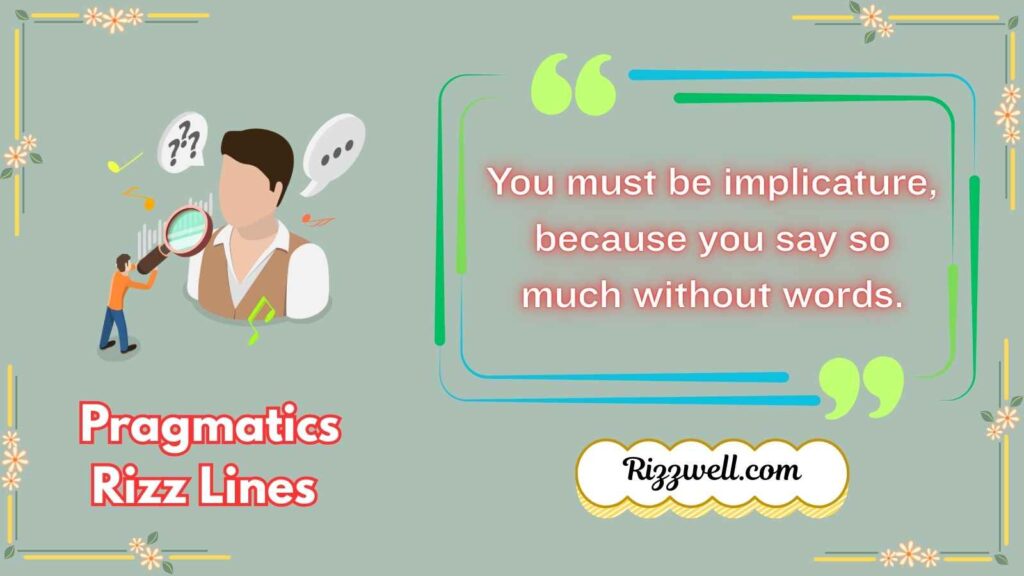 Pragmatics Rizz Lines