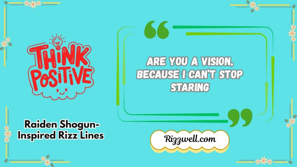 Raiden Shogun-Inspired Rizz Lines