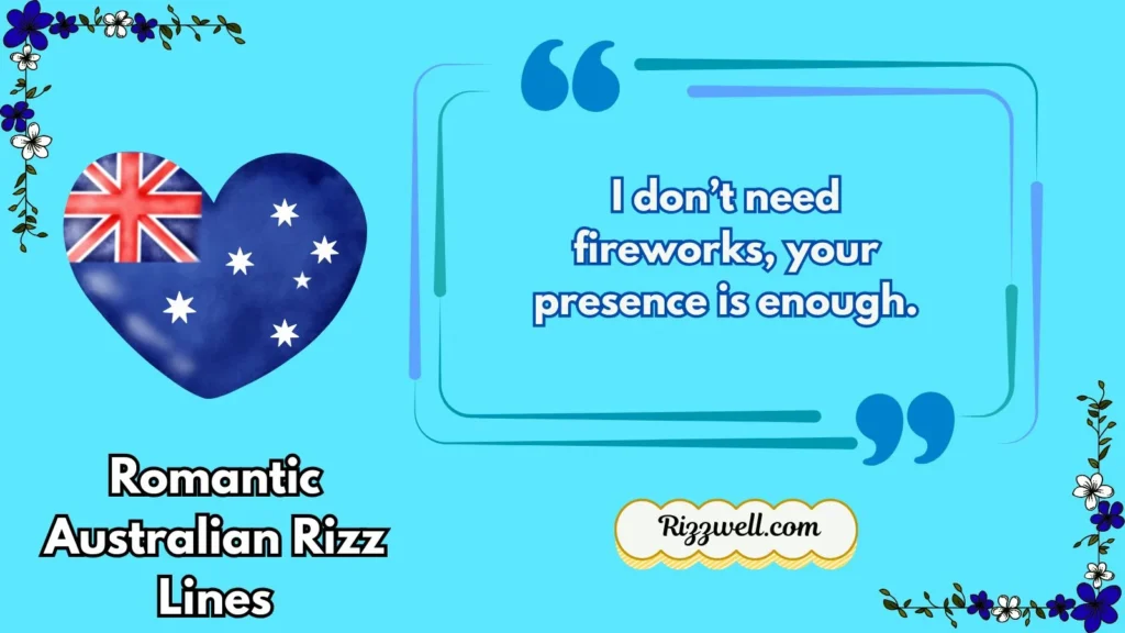 Romantic Australian Rizz Lines