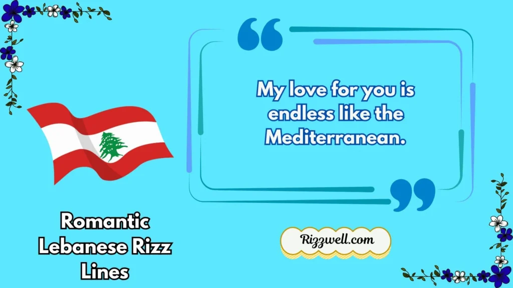 Romantic Lebanese Rizz Lines