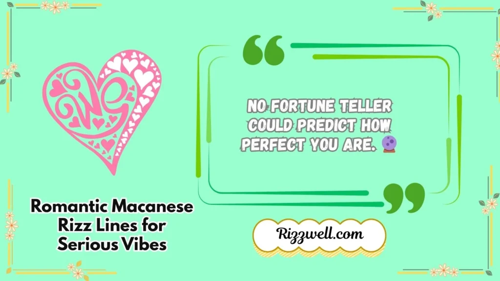 Romantic Macanese Rizz Lines for Serious Vibes