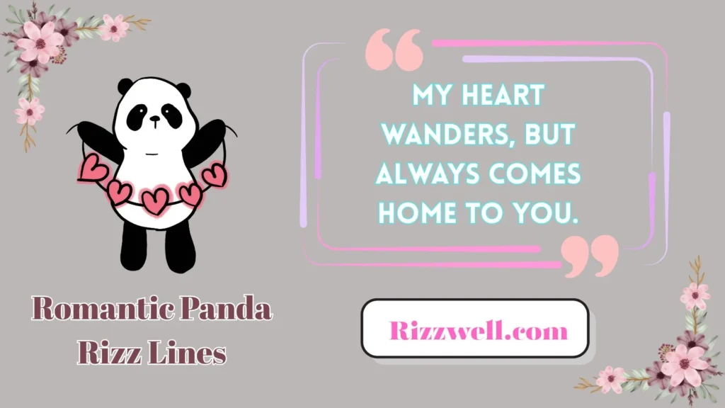 Romantic Panda Rizz Lines