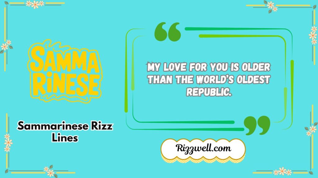 sammarinese rizz lines