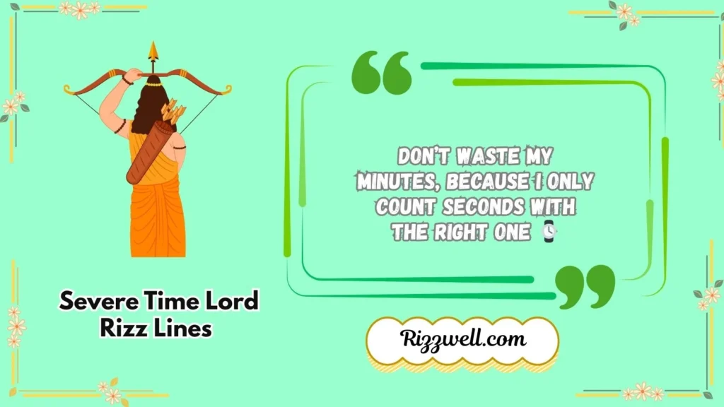 Severe Time Lord Rizz Lines 