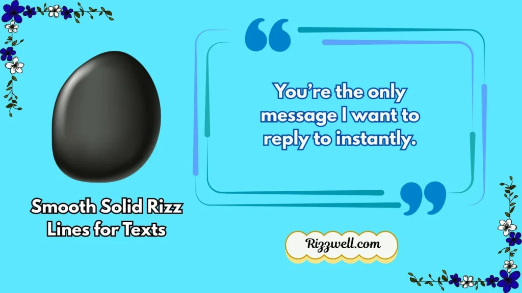 Smooth Solid Rizz Lines for Texts