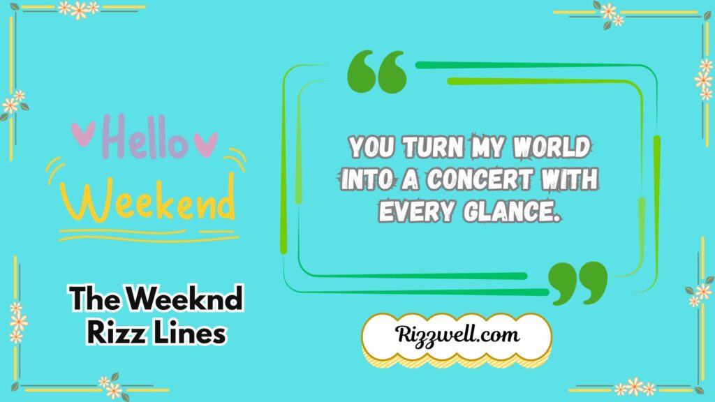 the weeknd rizz lines